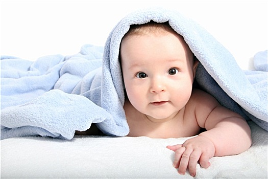 婴儿,沐浴,毯子