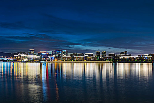 杭州钱塘江风光杭州夜景