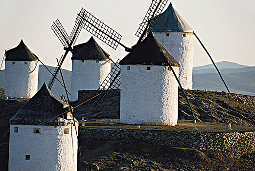 西班牙,康斯艾格拉,传统风车,大幅,尺寸