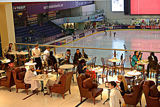 阿联酋,迪拜,滑冰场,商场