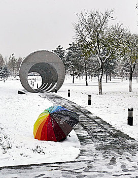 雪后雕塑