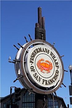 渔民,码头,签到,旧金山