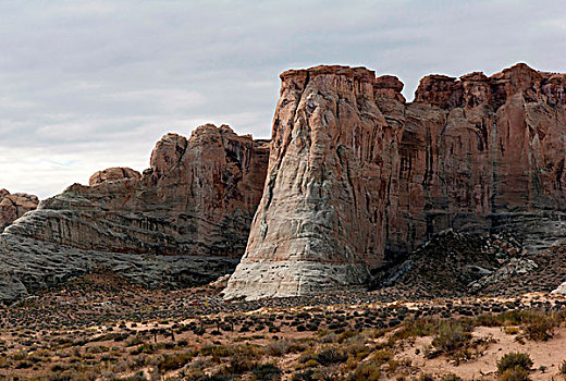 岩石构造,风景,峡谷,怪岩柱,小路,犹他,美国
