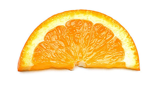 橙子片,隔绝,白色背景