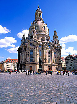 圣母教堂,圣母大教堂,纪念建筑,马丁-路德,德累斯顿