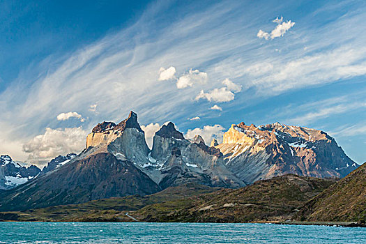 南美,智利,巴塔哥尼亚,托雷德裴恩国家公园,山,拉哥裴赫湖,戈登,画廊