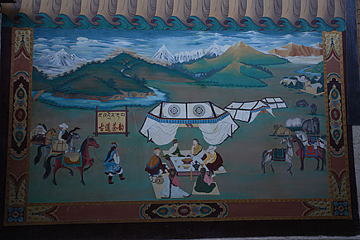 云南香格里拉中甸地区壁画