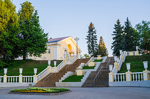 楼梯,城市,公园,爱沙尼亚
