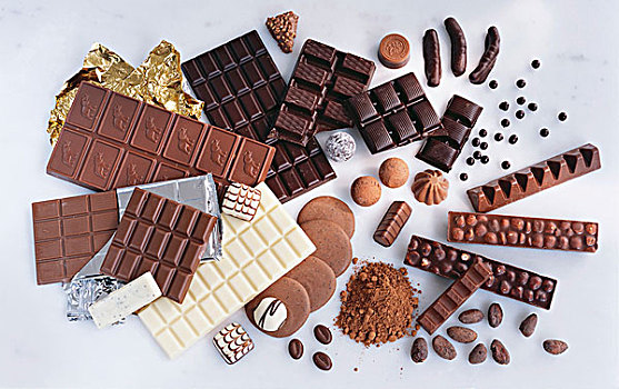 种类,巧克力,可可粉