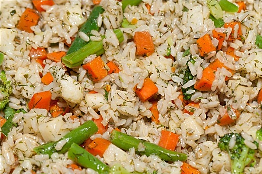 健康饮食,糙米,蔬菜
