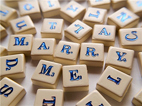 结婚,拼字游戏