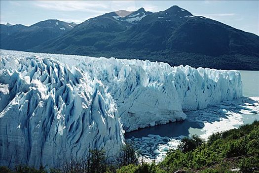 莫雷诺冰川,前进,湖,阿根廷,洛斯格拉希亚雷斯国家公园