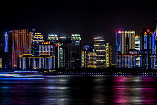 杭州钱江新城夜景