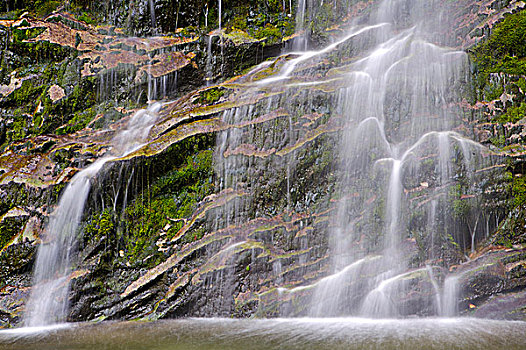 瀑布,国家公园,北方,区域,加斯佩半岛,魁北克,加拿大