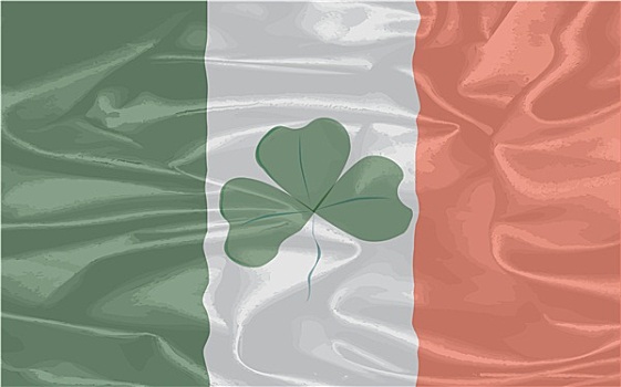爱尔兰,丝绸,旗帜