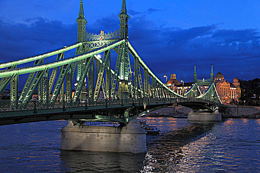 匈牙利,布达佩斯,自由,桥,多瑙河