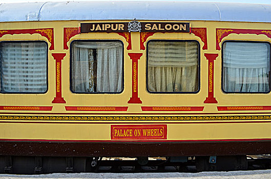 车厢把手,红色,黄色,彩色,车站,拉贾斯坦邦,宫殿,轮子