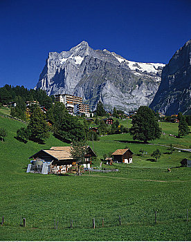小,山峦,瑞士