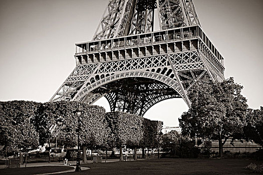 埃菲尔铁塔,特写,公园,著名,城市,地标,巴黎