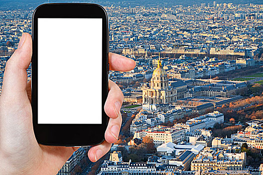 智能手机,抠像,显示屏,巴黎,城市