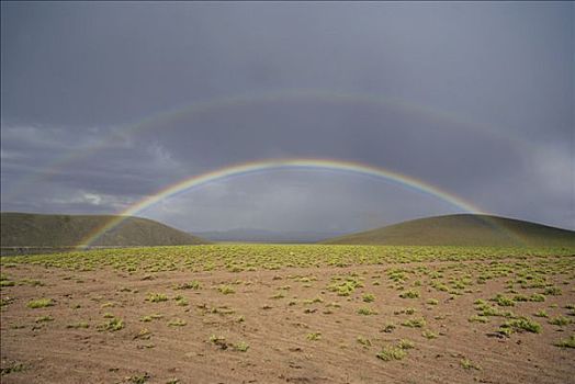 彩虹,乌尤尼,高地,玻利维亚