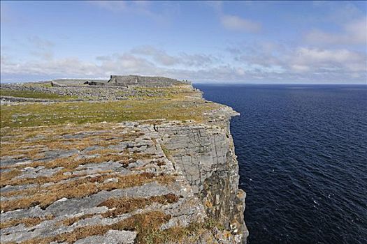悬崖,堡垒,阿伦群岛,爱尔兰