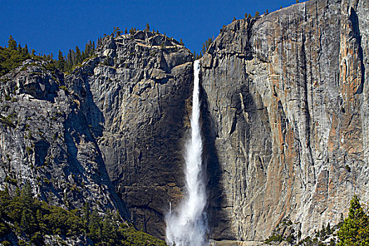 优胜美地瀑布,优胜美地山谷,优胜美地国家公园,加利福尼亚,美国