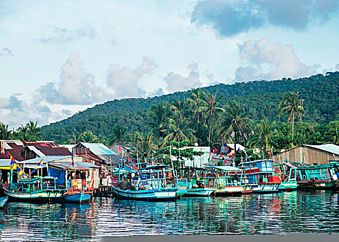 渔船,港口,岛屿,越南