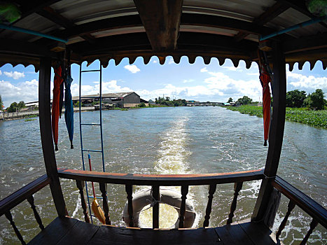 船,运输,下巴,河,泰国