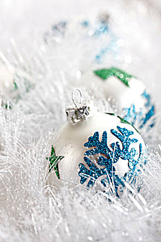 圣诞节,彩球,珍珠,装饰