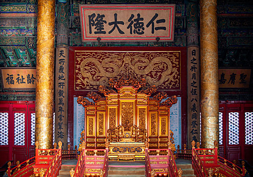 中国北京故宫博物院建筑内部