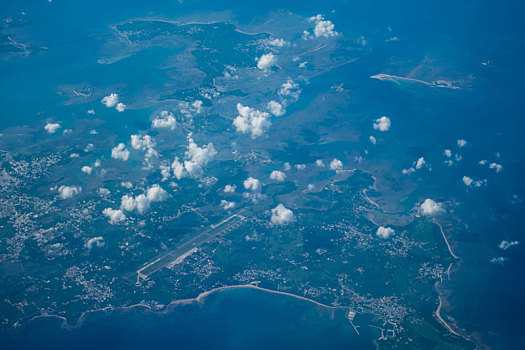 航拍台湾澎湖列岛景观