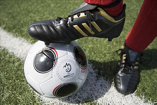 脚,球员,红色,袜子,足球,比赛,球,欧锦赛,2008年,欧元,杯子,仿制