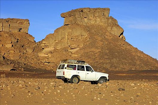 吉普车,沙漠,利比亚