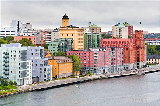 建筑,水岸,斯德哥尔摩