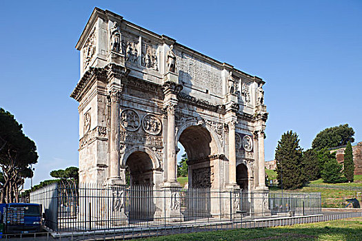 意大利,罗马,君士坦丁凯旋门