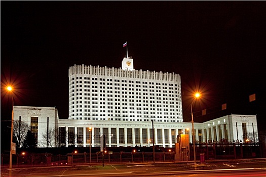 俄罗斯,白宫,政府建筑,莫斯科