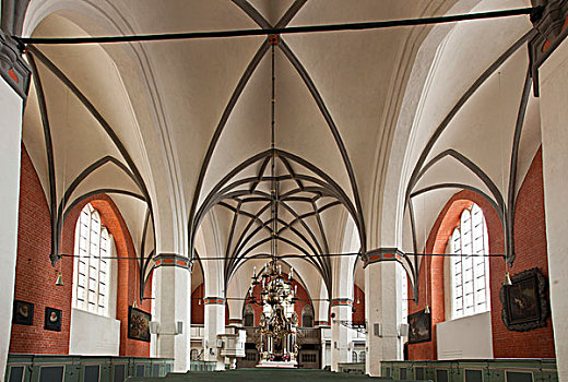 神圣,教堂,施特拉尔松,梅克伦堡前波莫瑞州,德国,欧洲