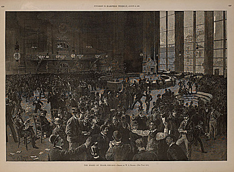 交易,芝加哥,八月,1891年,男人,金融,历史