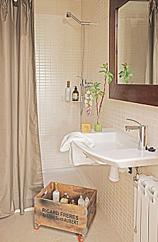 浴室,器具,木质,板条箱,褐色