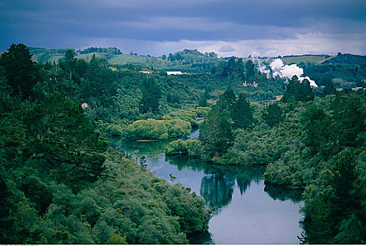 风景,陶波,区域,新西兰