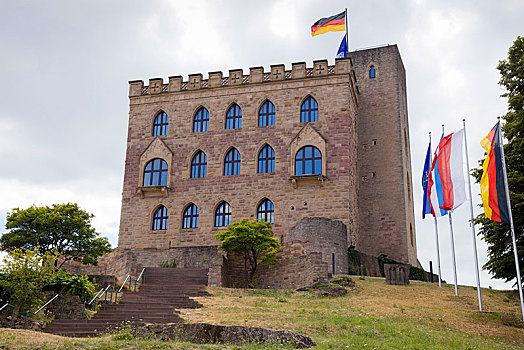 城堡,普拉蒂纳特,莱茵兰普法尔茨州,德国,欧洲