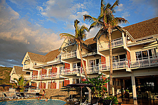 留尼汪岛,印度洋,法国,酒店,游泳池
