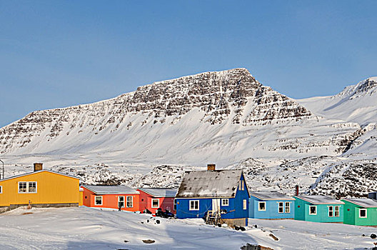 彩色,迪斯科,岛屿,格陵兰,北极,北美
