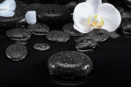 放在桌子上的spa能量石