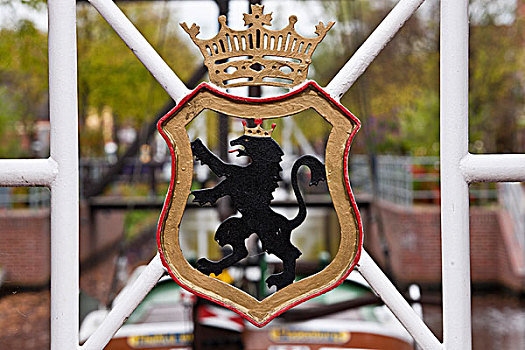 盾徽,桥,下萨克森,德国,欧洲