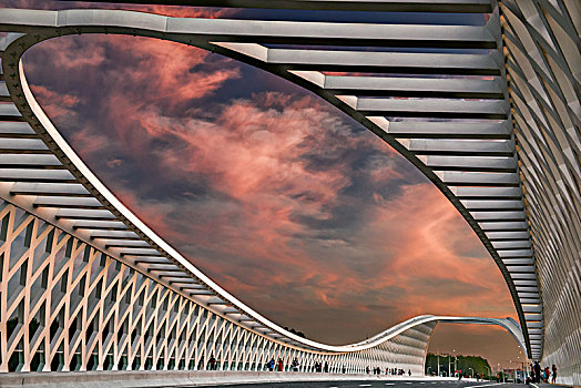 北京未来科学城的桥