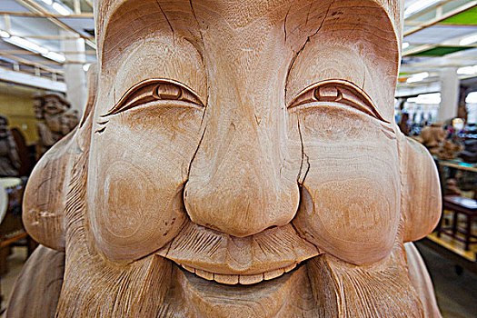 木质,雕刻,宫岛,严岛神社,广岛,本州,日本