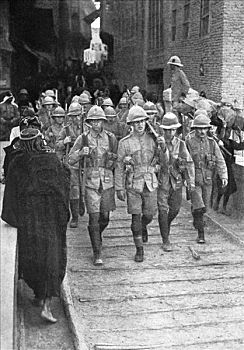 英国人,军队,途中,巴格达,第一次世界大战