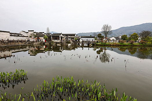 呈坎,安徽,古村落,旅游,景点,水乡,住宅,房子,小桥,拱桥,春天,居民,原生态